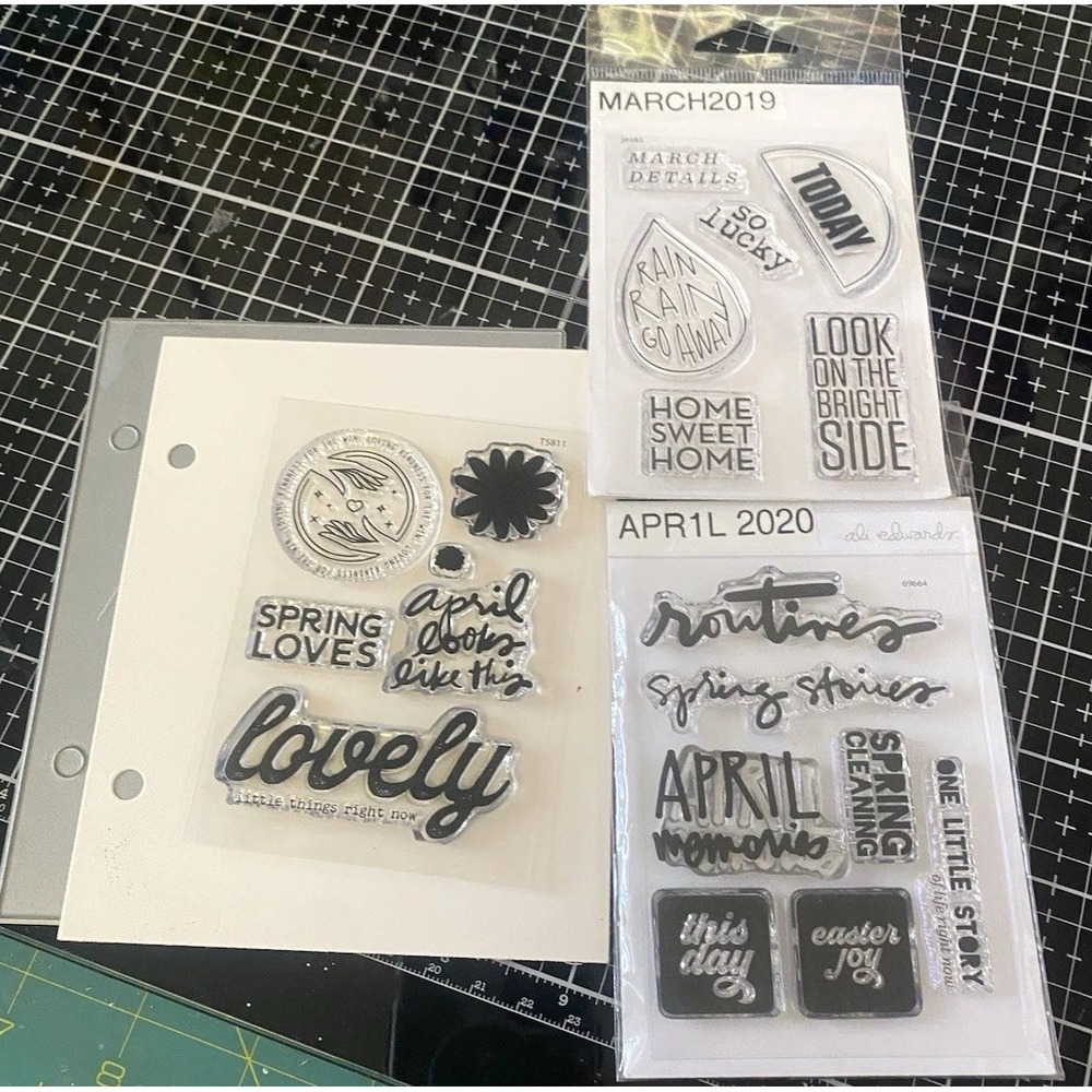 Ali Edwards‎ Story Stamp Week In The Life Journaling April March & Notebook Die
